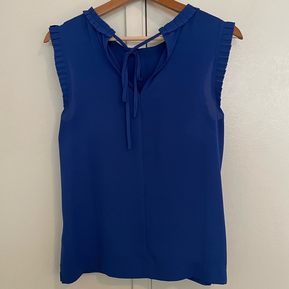 J crew Sleeveless Blouse Top with small ruffle detail Size: 4 - Picture 8 of 12